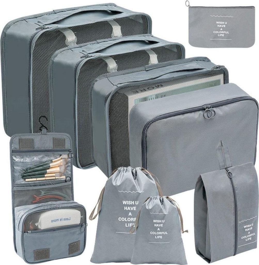9 Stück Kofferorganizer Set Packing Cubes Koffer Organizer für Reise Urlaub