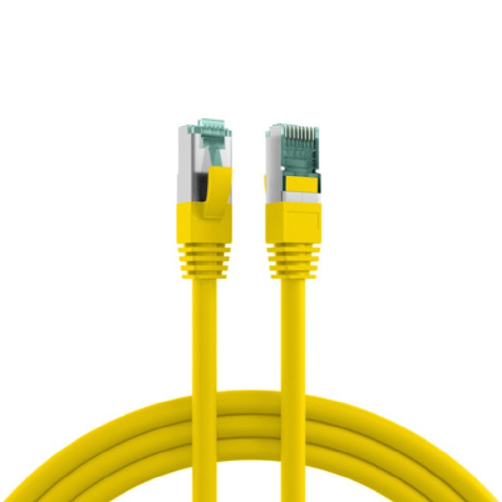 EFB RJ45 Patchkabel S/FTP, Cat.6A, LSZH, 0.25m, gelb