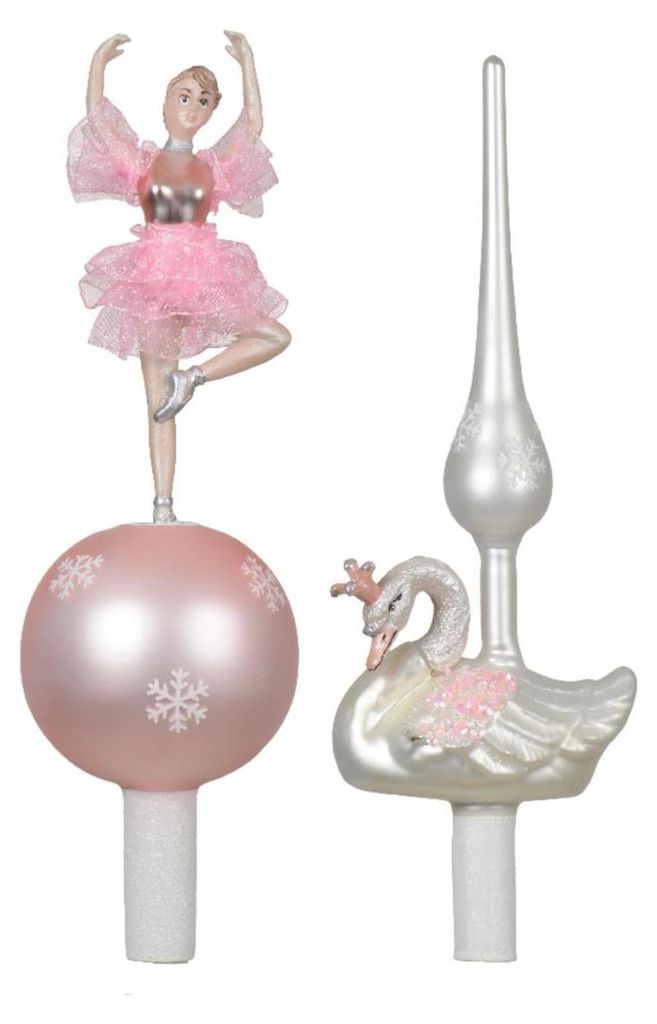 Decoris Peak Ballerina Schwan Glas 29cm