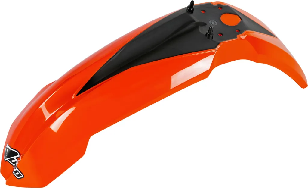 Garde-boue avant UFO PLAST Orange Fluo haute visibilité pour Moto Cross