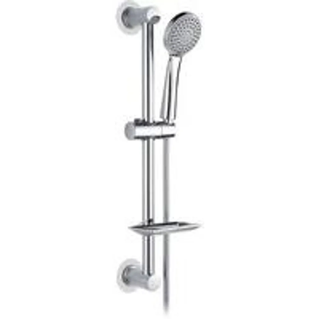 Tête de douche orientable chromée avec pommeau de massage ergonomique