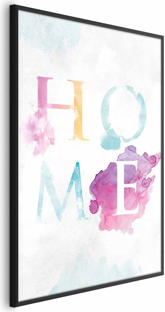 Posterpapier Poster - Rainbow Home 21x30 cm Text m-A-0751-ao-a
