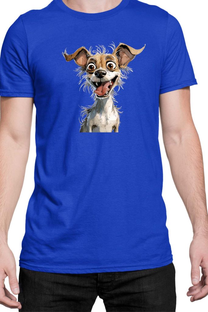 Herren T-Shirt Funny Dogs Breeds Chihuahua Dog Breed, Man L / Blau