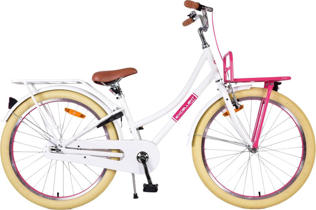 Volare 24136, Stadtrad, Kinder, Weiblich, Weiß, 61 cm (24"), Kette