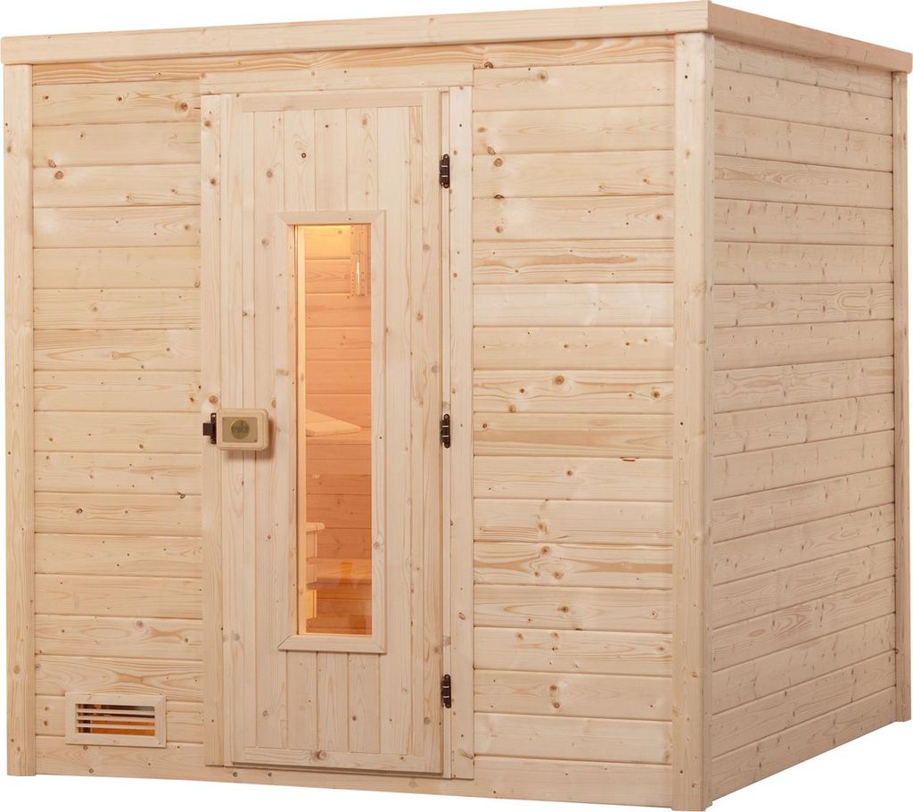weka Premium-Massivholzsauna 45 mm BERGEN 2 HT x B x T x H x 196 x 195 x 205