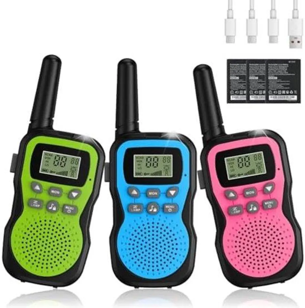 Talkie-walkie longue portée 3km rechargeable : finies les piles jetables