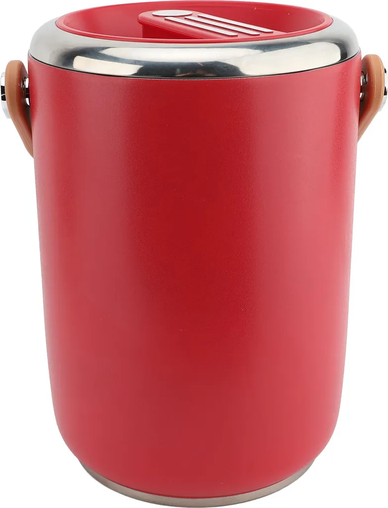 Lunch box isotherme 2L en inox 304 empilable pour repas chauds rouge
