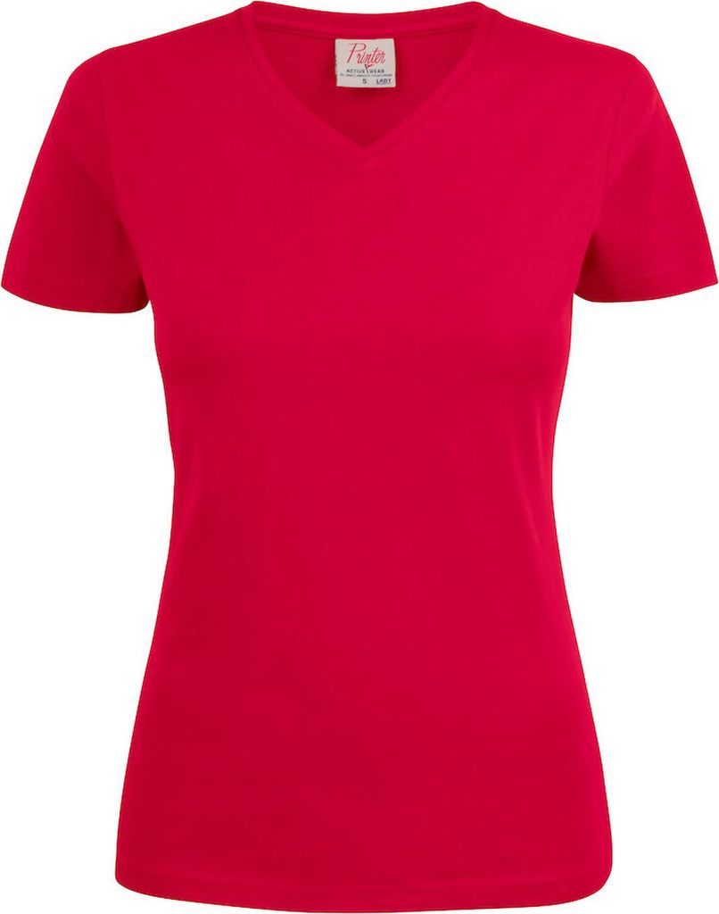 Damen T-Shirt V-Ausschnitt Heavy Serie, 160g/m², mit verstärkten Schulternähten