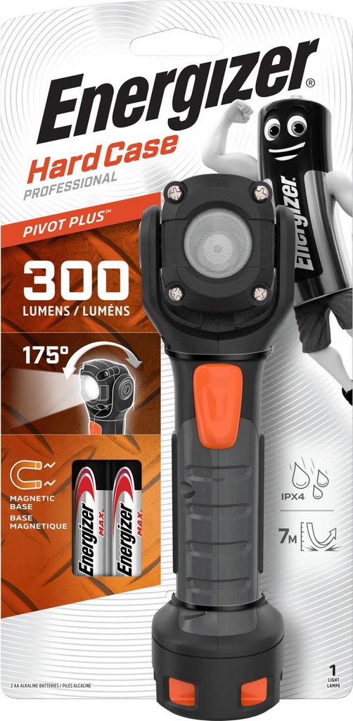 Energizer Hardcase Pivot LED Taschenlampe batteriebetrieben 300 lm