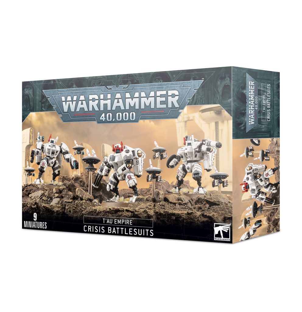 W40k: Tau Empire XV8 Crisis Battlesuits (3+6 figurek) Zdjęcie produktu 