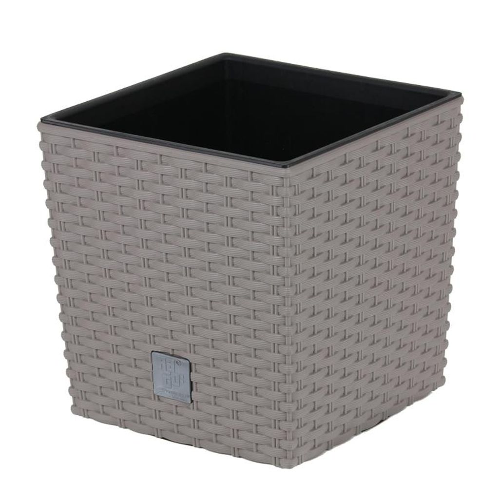 Blumentopf + Einsatz Blumenkübel Rattan RATO LOW DRTS200L Produktbild 3
