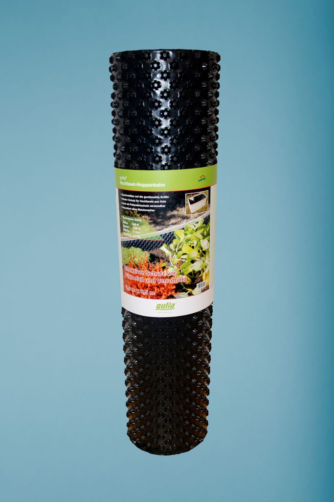 Pflanzen Noppenfolie für Hochbeet, schwarz, 0,9 x 650 cm Produktbild 