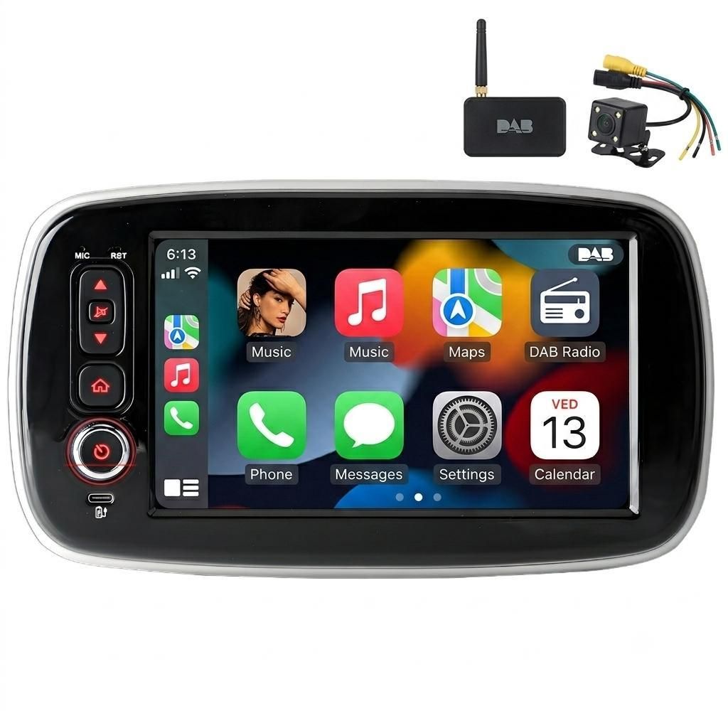 Hexinex DAB+ 8” Carplay Android 15 Autoradio Für Benz Smart Produktbild 