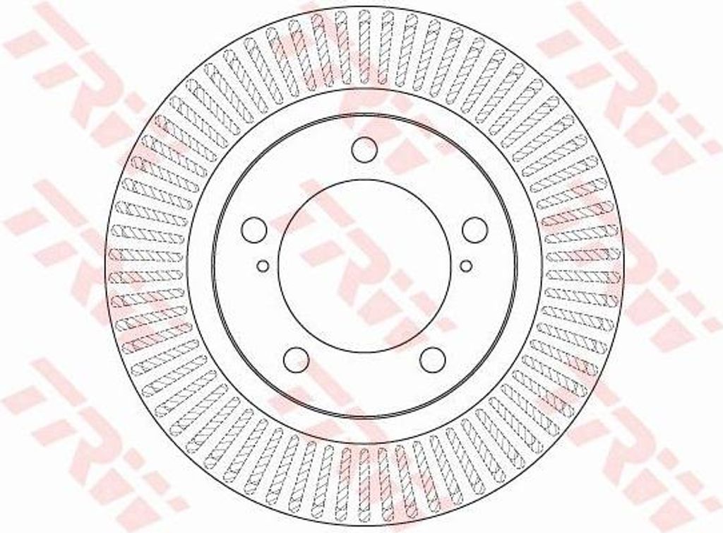 TRW DF6239S Bremsscheibe OE 4351260180 kompatibel mit Land Cruiser