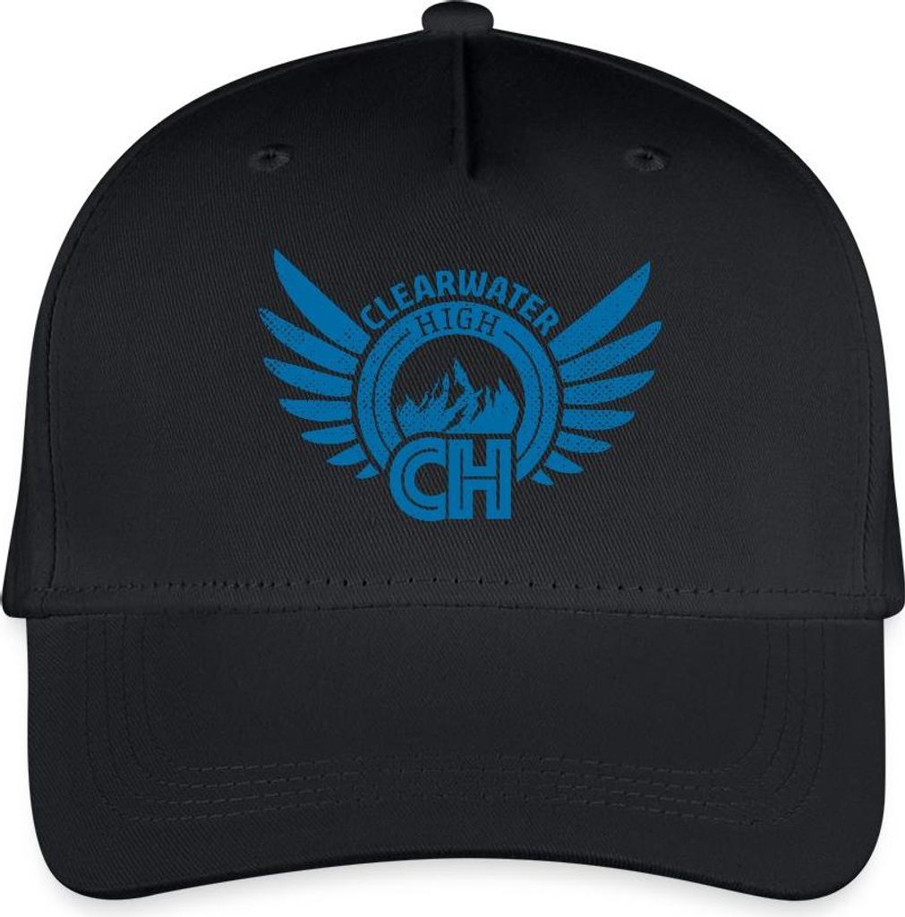 Spreadshirt Woodwalkers Film Clearwater High Logo Kinder Bio Basecap, One size, Schwarz