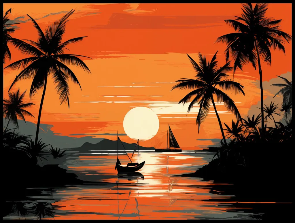 Poster 100x75cm Tranquillità tropicale