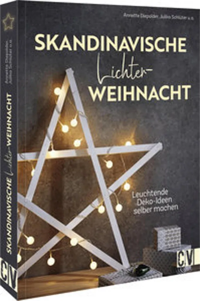 Skandinavische Lichterweihnacht : Décor de Noël en bois à LED douce