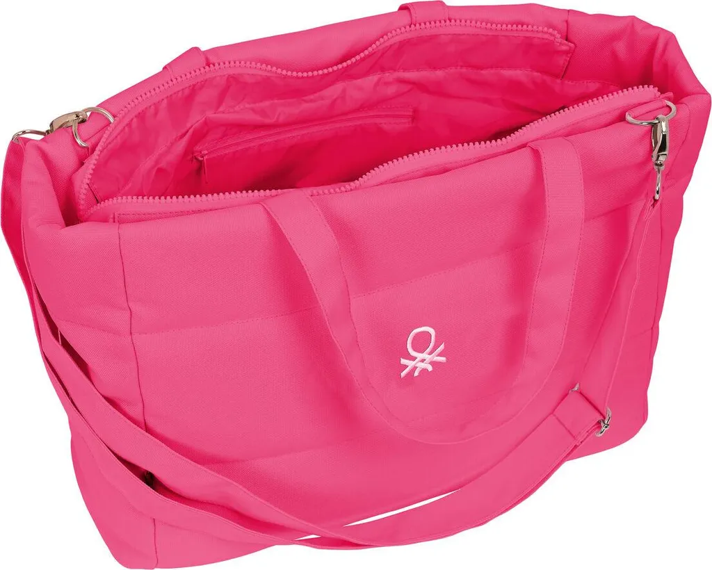 Housse ordinateur Benetton Raspberry Fuchsia 54x31x17 cm Originale - 4