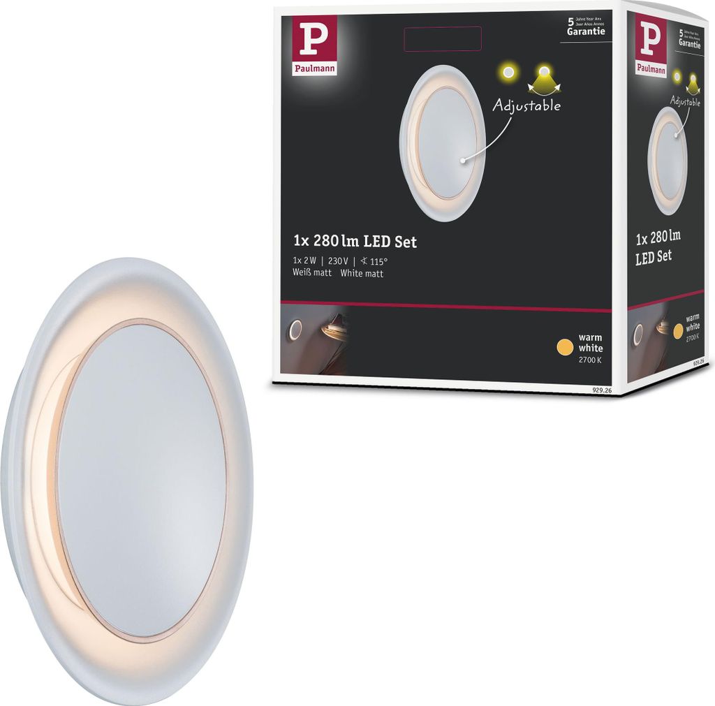 Paulmann LED Wandeinbauleuchte Neordic