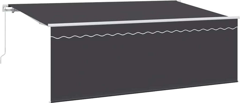 Einziehbare Markise Anthrazit 350 x 200 cm