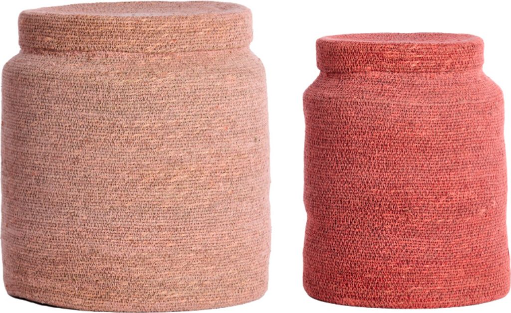 Light & Living - Korb BETANIA - Ø33x38cm - Rosa - 2er-Set