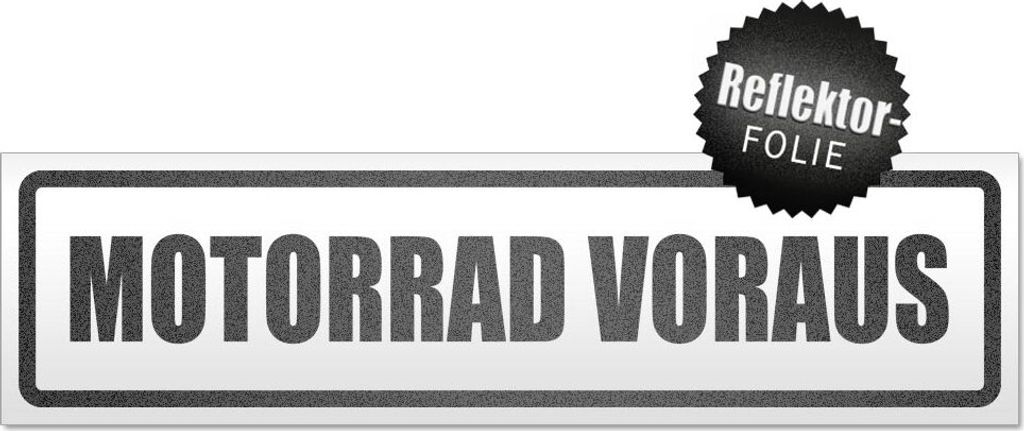 Motorrad voraus 1 Magnetschild Schild magnetisch