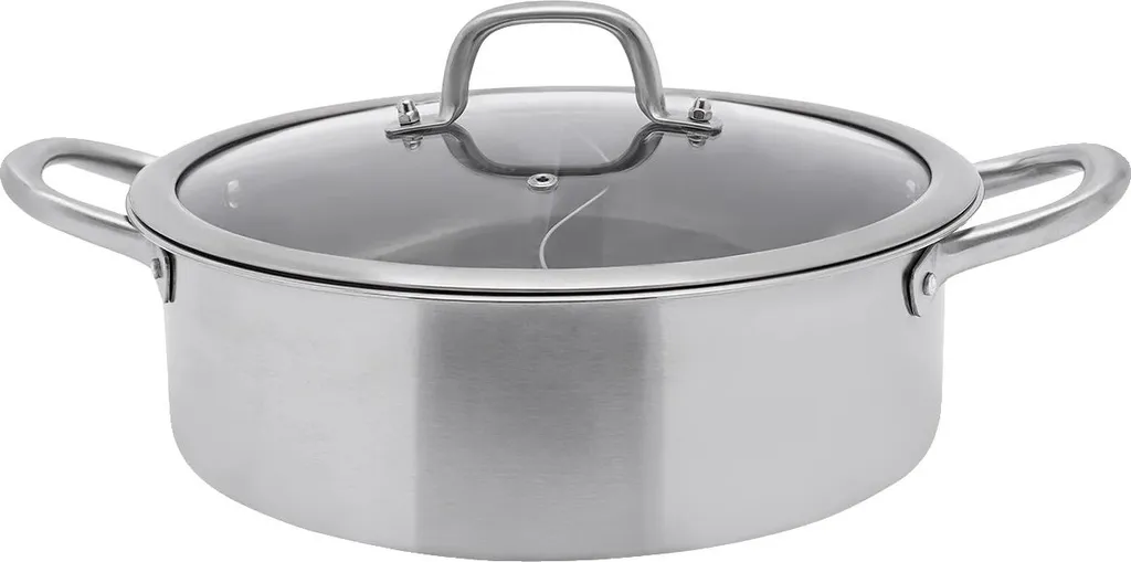 Pentola calda, acciaio inox, grande capacità, 32 cm