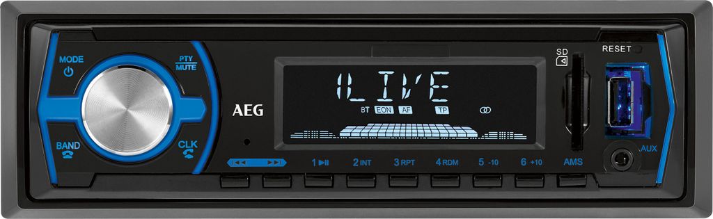 AEG Autoradio AR4030 mit SD-Slot, USB und Bluetooth