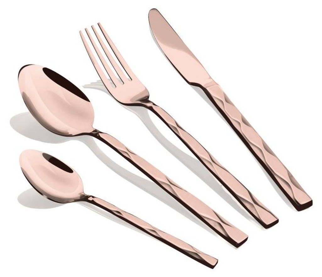 24-teiliges Edelstahl-Besteckset Rose Gold Collection