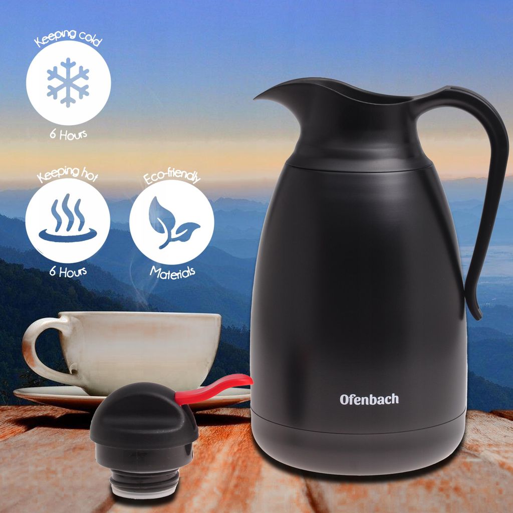 Thermoskanne Konferenzkanne Aus Stahl, Dicht Ofenbach