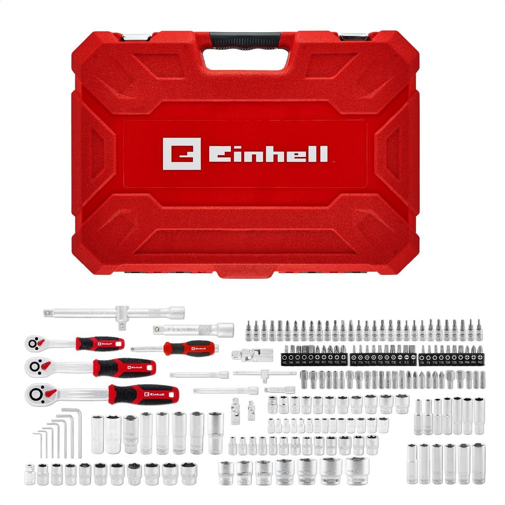 Einhell 181-tlg. Stecknuss- und Ratschen-Set Produktbild 