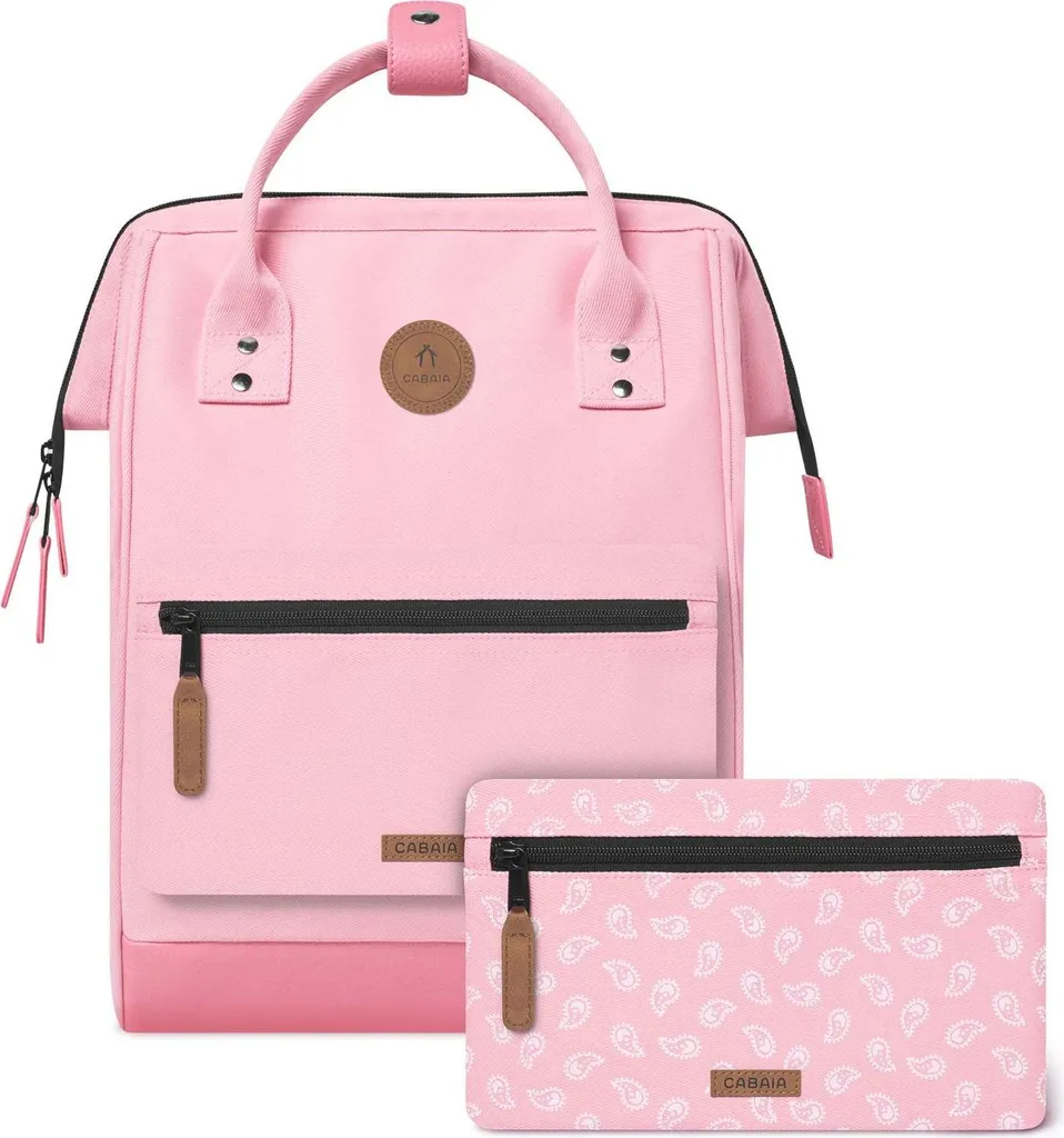 Cabaia Adventurer Saint Malo Rosa - Zaino 18L Laptop Denim 13 Pollici