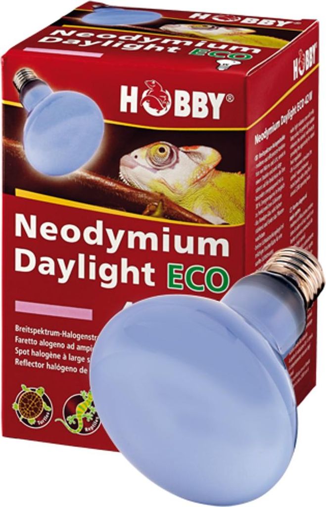 Hobby Neodymium Daylight Eco, Tageslicht-Halogenspot für das Terrarium - 28W