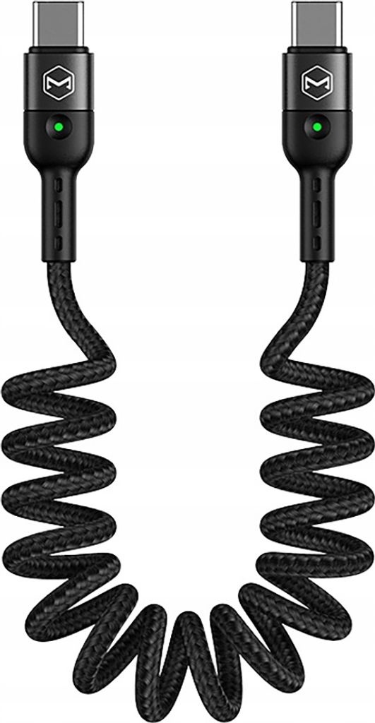 Cavo Telefonico A Molla Led Veloce Mcdodo Omega  Usb Tipo-C Immagine del prodotto 