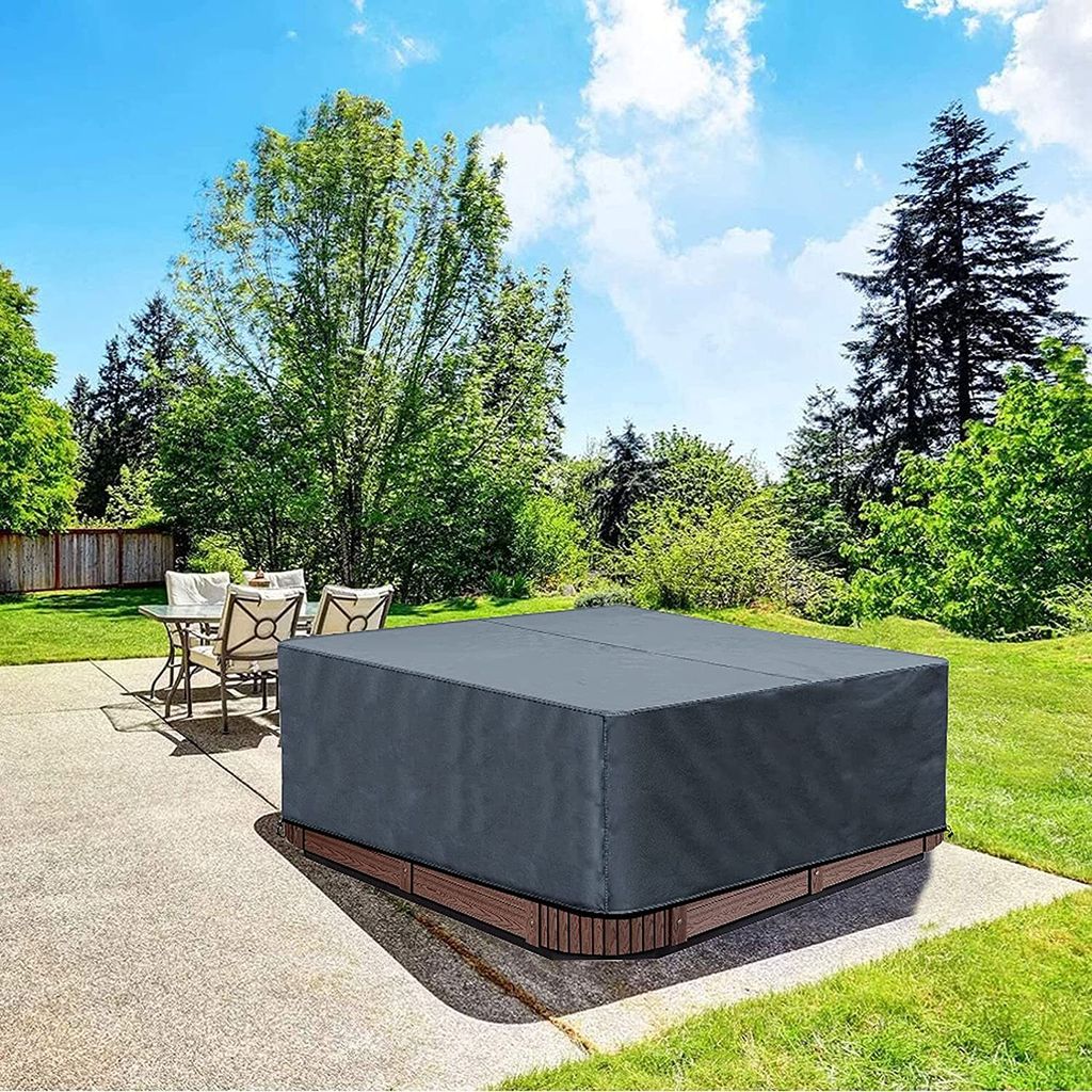 Climecare Abdeckung Whirlpools, Quadrat Allwetter Garten Produktbild 7