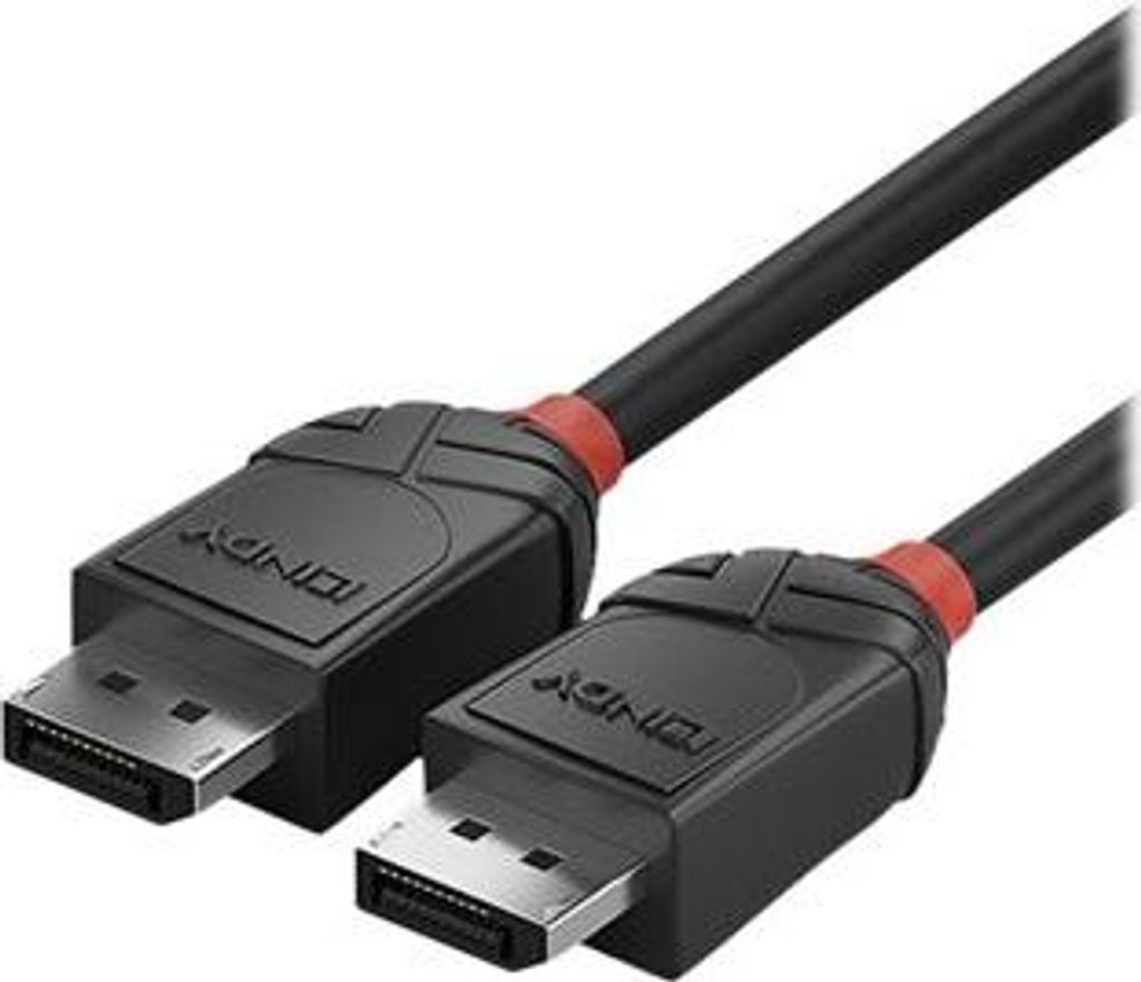 LINDY DisplayPort Kabel Black Line 0.5m