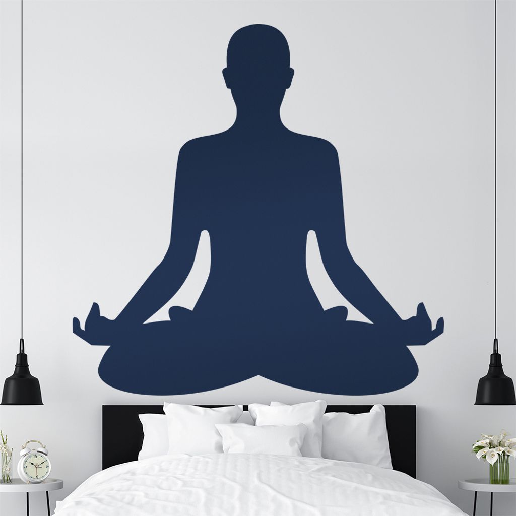 Yoga Buddha-Natur Wandtattoo Wandaufkleber Wall Sticker - Dekoration, Küche, Wohnzimmer, Schlafzimmer, Badezimmer