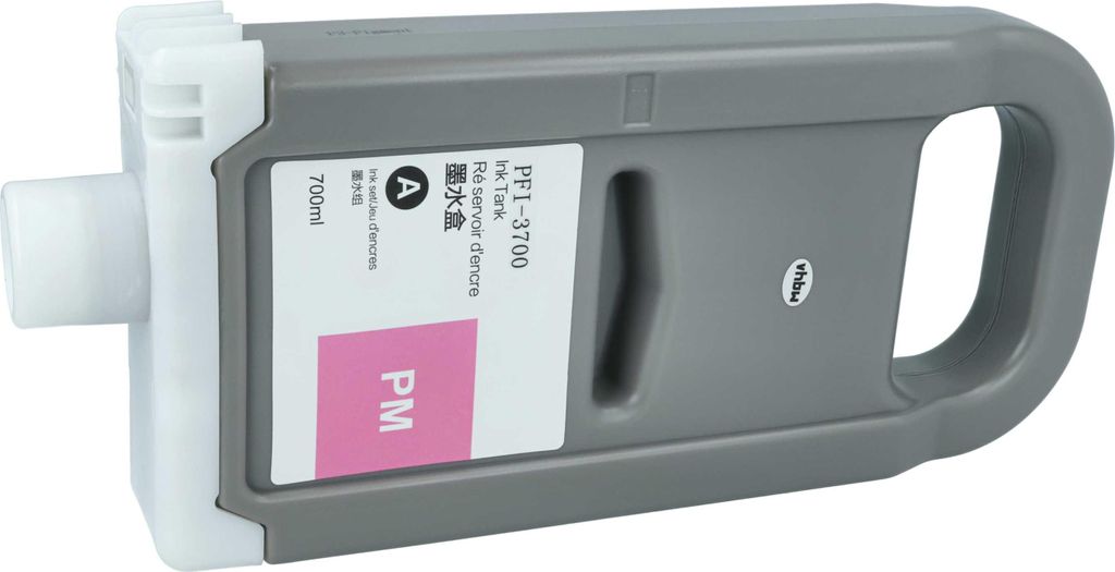 vhbw Tintenpatrone photo magenta als Ersatz für Canon PFI-3700 PM (kompatibel, 700ml)