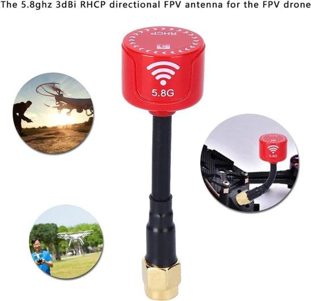 Antenne directionnelle drone FPV 5,8 GHz gain élevé en ABS résistant