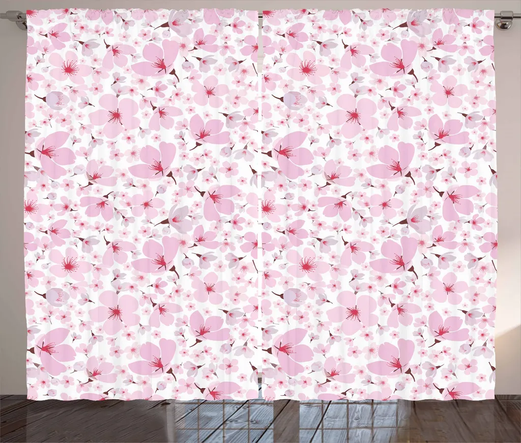 Tende ABAKUHAUS Japanese Blossom 280x245 Soggiorno Rosa