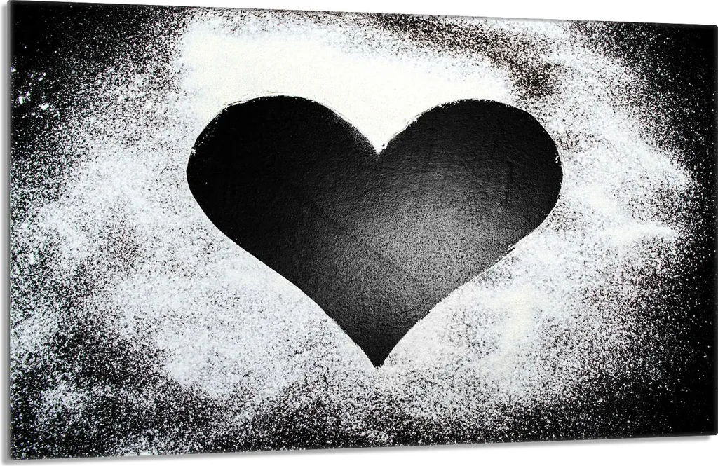 Piastra Vetroceramica 80x52cm Protezione Piano Cottura Cuore Design