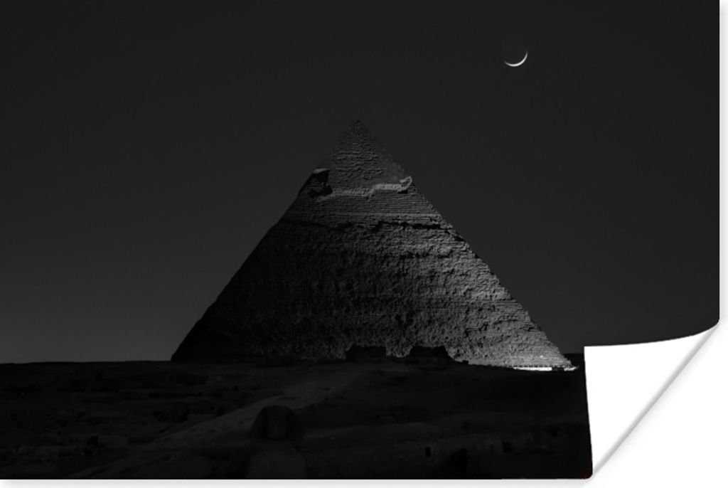 MuchoWow Poster Pyramide in Ägypten 60x40 cm - Schlafzimmerdekoration