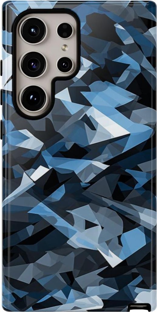 Urbanes Tarnmuster mit geometrischen Formen – Hülle Kompatibel mit Samsung Galaxy S24 Ultra
