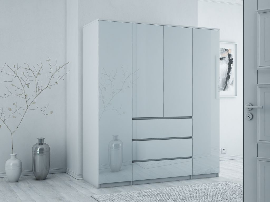 Kleiderschrank Mehrzweckschrank Stauraumkommode Hochschrank Produktbild 3