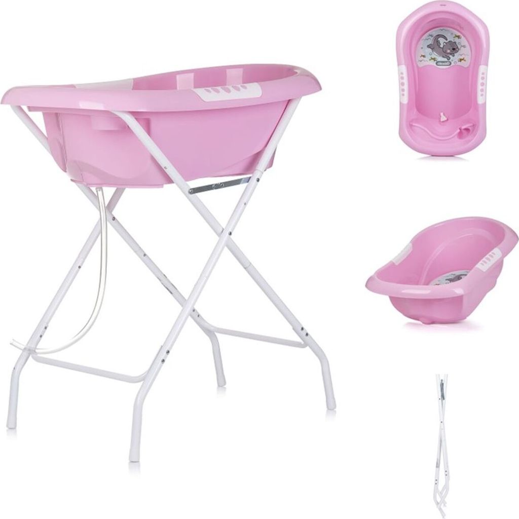 CHIPOLINO Badewanne mit Stä nder Noemi 90cm Rosa