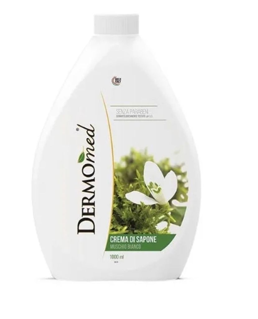 Dermomed, Sapone liquido al muschio bianco, 1000 ml Immagine del prodotto 
