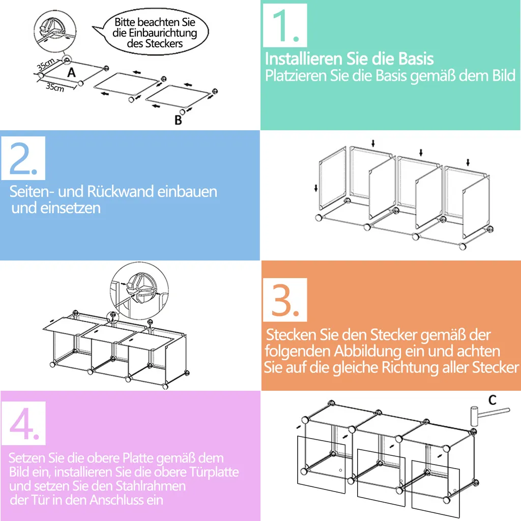 Armoire à chaussures DIY modulable avec penderie intégrée - 8