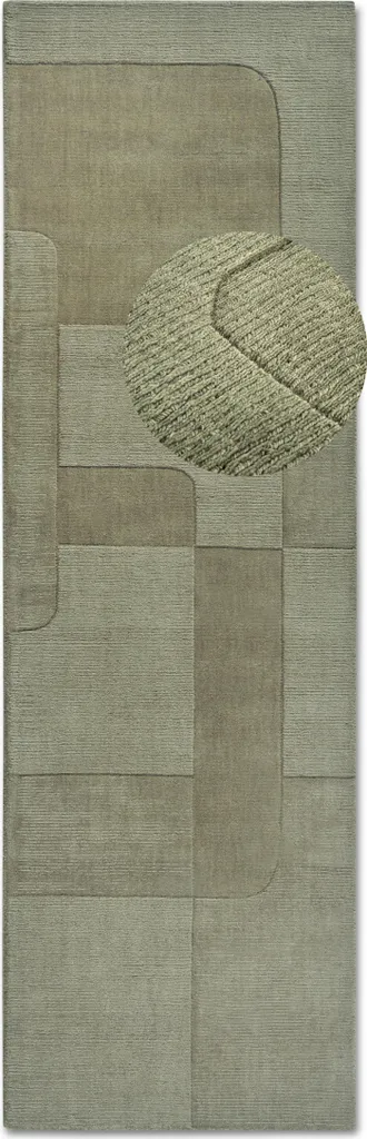 Villeroy & Boch Tapis Charlotte Vert 1906 laine haut de gamme fait main
