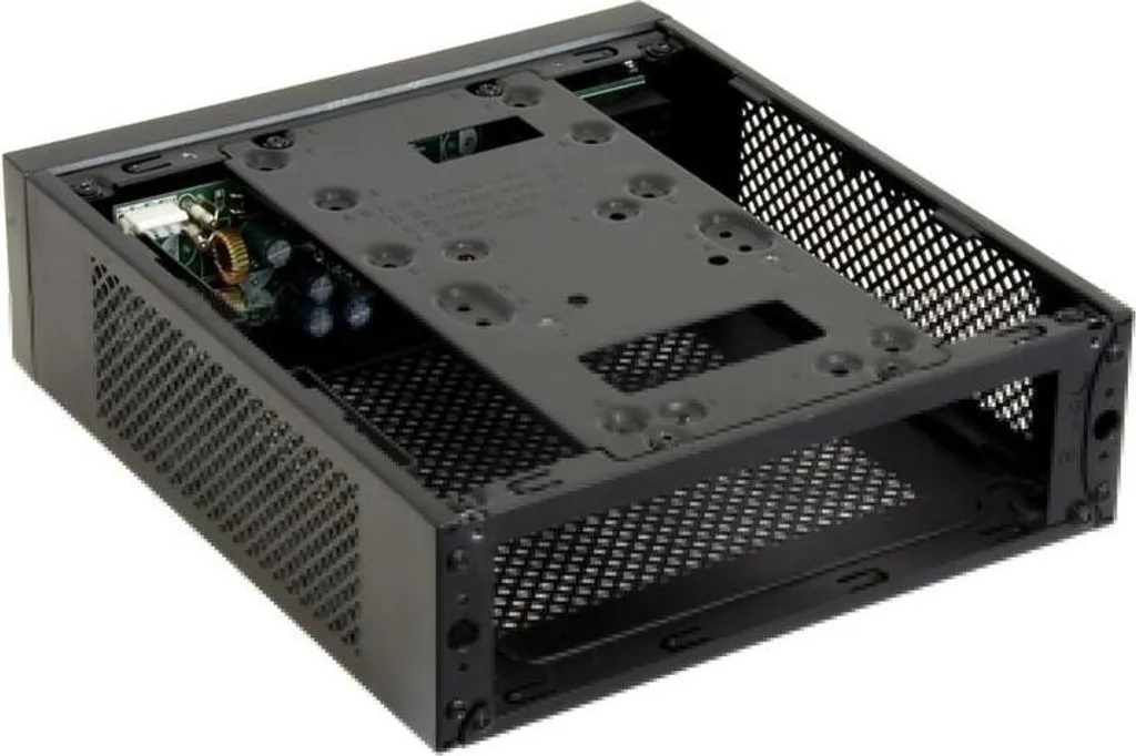 Boîtier PC Chieftec IX-01B-OP Mini-ITX Compact Noir pour Montage VESA - 3