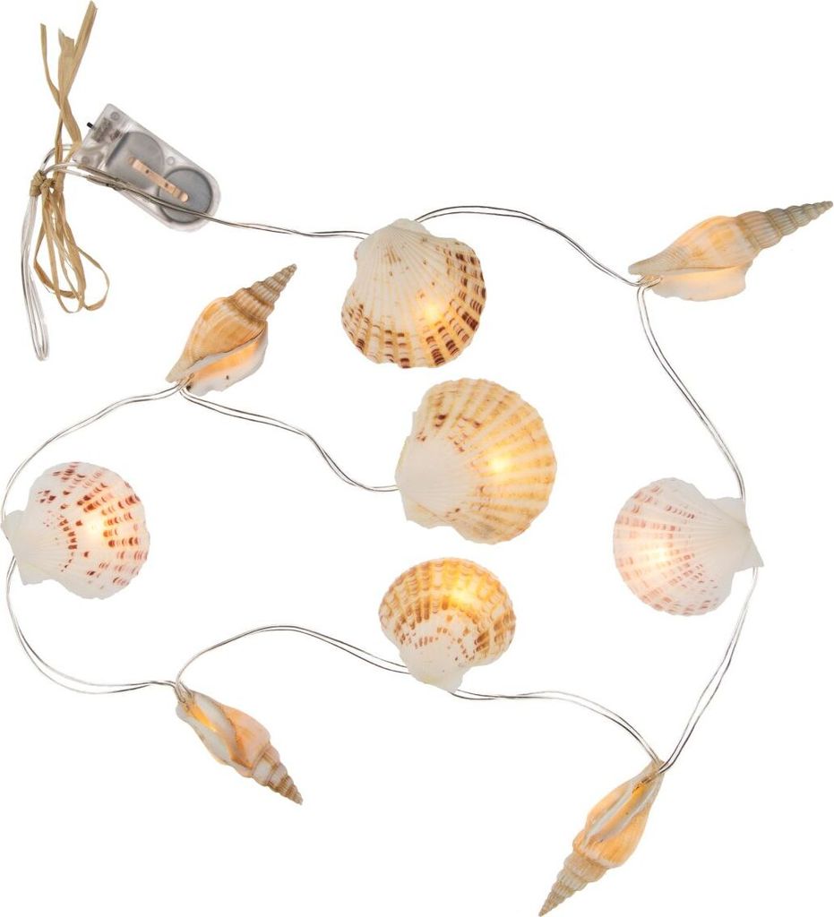 OOTB Lichterkette Muscheln mit 9 warmweißen LED Produktbild 